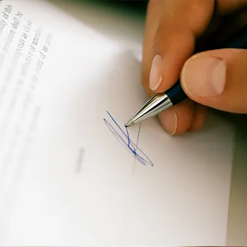 Putting a signature on a document