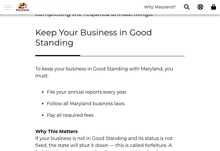 Official Maryland LLC additional LLC cost source