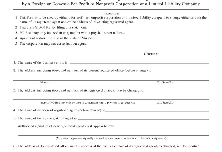 Official Missouri LLC formation filing source
