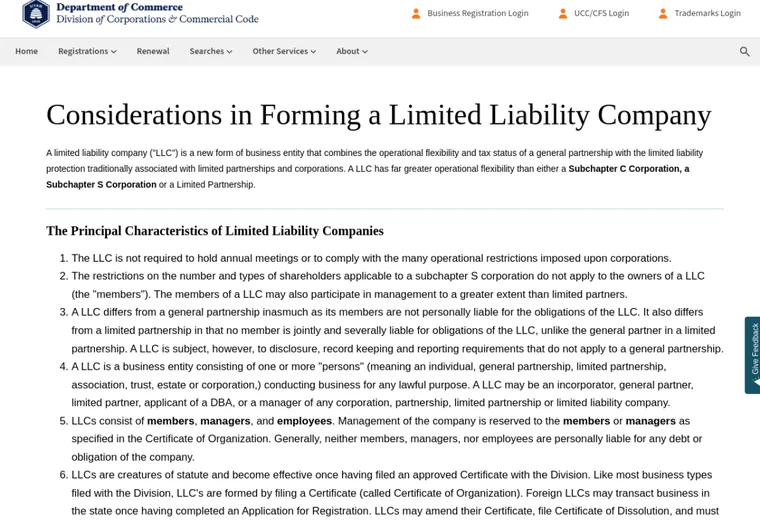 Official Utah LLC source showing processing times and expedited filing options