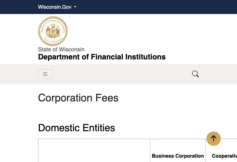 Official Wisconsin LLC formation filing source