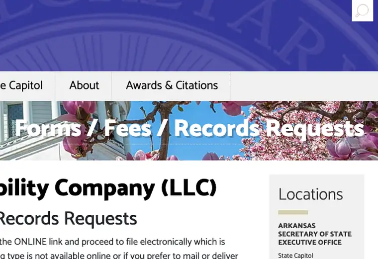 Official Arkansas LLC dissolution source reference for the filing process and requirements