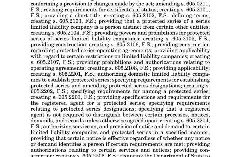 Official Florida LLC additional LLC cost source