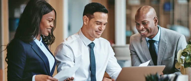 Business people discussing how to start a business in Arizona