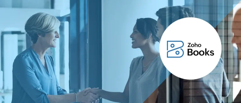 A person welcoming clients to explain the best Zoho Books alternatives for 2026.