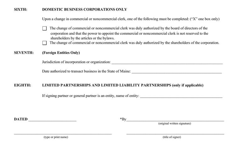 Official Maine registered-agent requirements source screenshot showing agent requirements and filing details